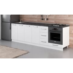 Minar 260 Cm Mutfak Dolabı Beyaz 260-B3-Alt Modül