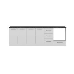 Minar 260 Cm Mutfak Dolabı Beyaz 260-B3-Alt Modül