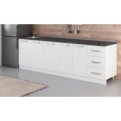 Minar 265 Cm Mutfak Dolabı Beyaz 265-B1-Alt Modül