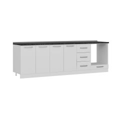 Minar 265 Cm Mutfak Dolabı Beyaz 265-B3-Alt Modül