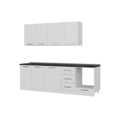 Minar 255 Cm Mutfak Dolabı Beyaz 255-B3