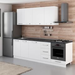 Minar 255 Cm Mutfak Dolabı Beyaz 255-B3