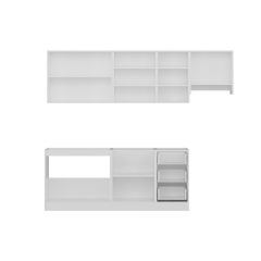 Minar 255 Cm Mutfak Dolabı Beyaz 255-B4