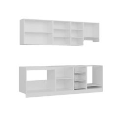 Minar 255 Cm Mutfak Dolabı Beyaz 255-B5