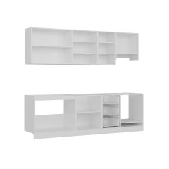 Minar 255 Cm Mutfak Dolabı Beyaz 255-B8