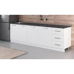 Minar 270 Cm Mutfak Dolabı Beyaz 270-B2-Alt Modül