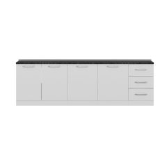 Minar 270 Cm Mutfak Dolabı Beyaz 270-B2-Alt Modül