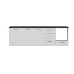 Minar 270 Cm Mutfak Dolabı Beyaz 270-B3-Alt Modül