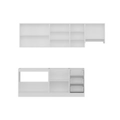 Minar 255 Cm Mutfak Dolabı Beyaz Antrasit 255-A7