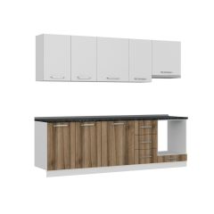 Minar 255 Cm Mutfak Dolabı Beyaz Dore 255-D5