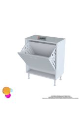 Sare 60 cm Beyaz Sepetli Banyo Dolabı,Mutfak Dolabı 60x75x32,5 cm Oyuncak Sepeti Çok Amaçlı Dolap