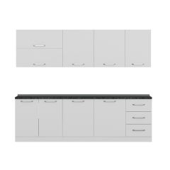 Minar 260 Cm Mutfak Dolabı Beyaz 260-B1