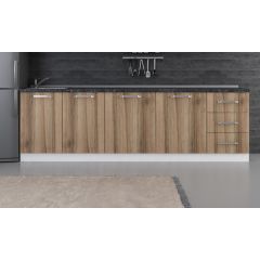 Minar 270 Cm Mutfak Dolabı Beyaz Dore 270-D2-Alt Modül