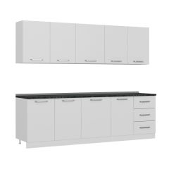 Minar 260 Cm Mutfak Dolabı Beyaz 260-B2