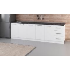 Minar 275 Cm Mutfak Dolabı Beyaz 275-B1-Alt Modül