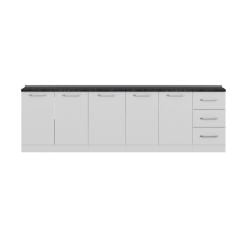 Minar 275 Cm Mutfak Dolabı Beyaz 275-B1-Alt Modül