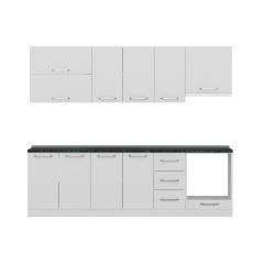 Minar 260 Cm Mutfak Dolabı Beyaz 260-B5