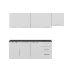 Minar 260 Cm Mutfak Dolabı Beyaz 260-B7