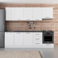 Minar 260 Cm Mutfak Dolabı Beyaz 260-B8