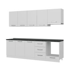 Minar 260 Cm Mutfak Dolabı Beyaz 260-B8