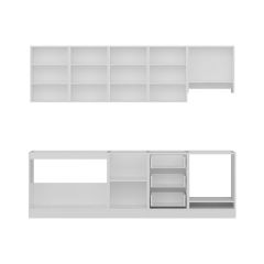 Minar 260 Cm Mutfak Dolabı Beyaz 260-B8