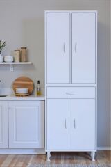 Nexa Modüler Dolap 60 Cm Banyo/Mutfak Dolabı Extra Kullanım Alanlı 60x173x32,5 cm Beyaz Dolap