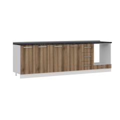 Minar 275 Cm Mutfak Dolabı Beyaz Dore 275-D3-Alt Modül