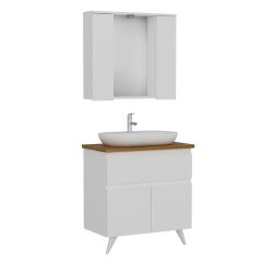 Nika Banyo Dolabı 85Cm Ay2K1Ç+2K1A+Tzg Beyaz