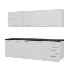 Minar 270 Cm Mutfak Dolabı Beyaz 270-B1