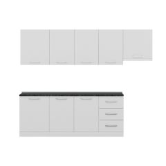 Minar 270 Cm Mutfak Dolabı Beyaz 270-B4