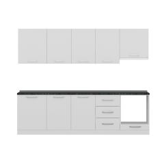 Minar 270 Cm Mutfak Dolabı Beyaz 270-B5