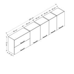 Minar 290 Cm Mutfak Dolabı Beyaz 290-B1-Üst Modül