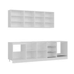 Minar 270 Cm Mutfak Dolabı Beyaz Antrasit 270-A3