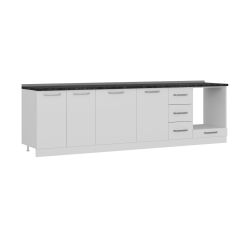 Minar 290 Cm Mutfak Dolabı Beyaz 290-B3-Alt Modül