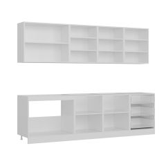 Minar 270 Cm Mutfak Dolabı Beyaz Dore 270-D1