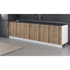 Minar 290 Cm Mutfak Dolabı Beyaz Dore 290-D1-Alt Modül