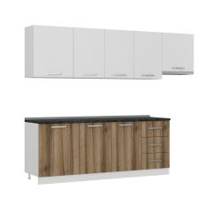 Minar 270 Cm Mutfak Dolabı Beyaz Dore 270-D4