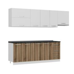 Minar 270 Cm Mutfak Dolabı Beyaz Dore 270-D7