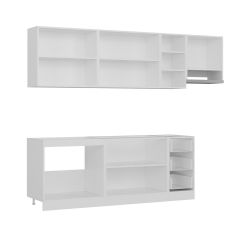 Minar 270 Cm Mutfak Dolabı Beyaz Dore 270-D7