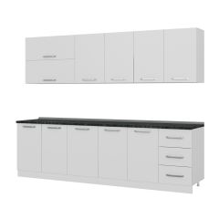 Minar 275 Cm Mutfak Dolabı Beyaz 275-B2