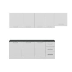 Minar 275 Cm Mutfak Dolabı Beyaz 275-B7