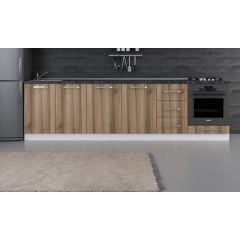 Minar 295 Cm Mutfak Dolabı Beyaz Dore 295-D6-Alt Modül