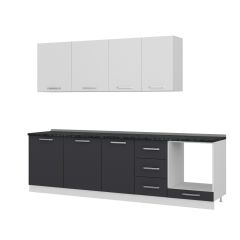 Minar 275 Cm Mutfak Dolabı Beyaz Antrasit 275-A6