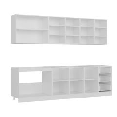 Minar 275 Cm Mutfak Dolabı Beyaz Dore 275-D2