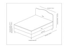 Vassi Baza+Başlık+Miray Gizli Pedli Yatak Gül Kurusu