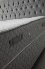 Vassi Baza+Başlık+Sonta Yatak Gri