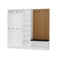 Kale Dekor Panel 1 Bölme Raf Portmanto+Ayk Mind Byz 3 Kapaksız