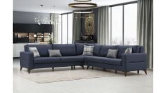 Kristal (3+K+3) L Köşe Koltuk Takımı Antrasit