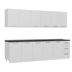 Minar 290 Cm Mutfak Dolabı Beyaz 290-B2