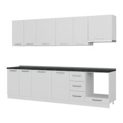 Minar 290 Cm Mutfak Dolabı Beyaz 290-B5